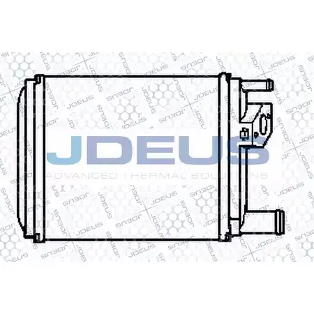 Радиатор печки, теплообменник JDEUS QZ4 2GV2 223V02 7KNPPQK 1223997982