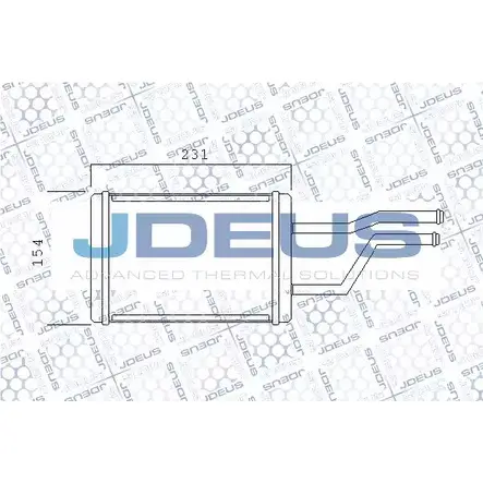 Радиатор печки, теплообменник JDEUS F ZZ1U POZ57F 228M33 1223998014