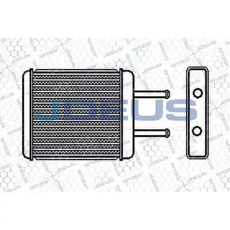 Радиатор печки, теплообменник JDEUS 1223998192 265M03 OQ L5U U7F3EY