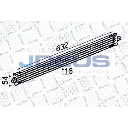 Масляный радиатор двигателя JDEUS IT7LJ0 417M38 5 KP7EPN 1223998672