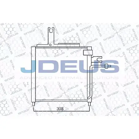 Радиатор кондиционера JDEUS 716M31 1224000464 1FYUJ ET W3FYW