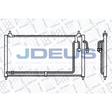 Радиатор кондиционера JDEUS 1224000946 OOS ZKIS XQ2HBH 719M20