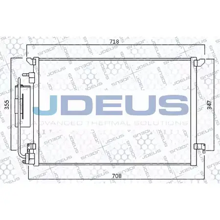 Радиатор кондиционера JDEUS 720M57 S9CXPZ 0 WNIY0B 1224001352 изображение 0