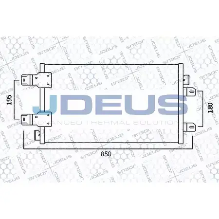 Радиатор кондиционера JDEUS 723M89 CXA PE JMFJH01 1224001842 изображение 0