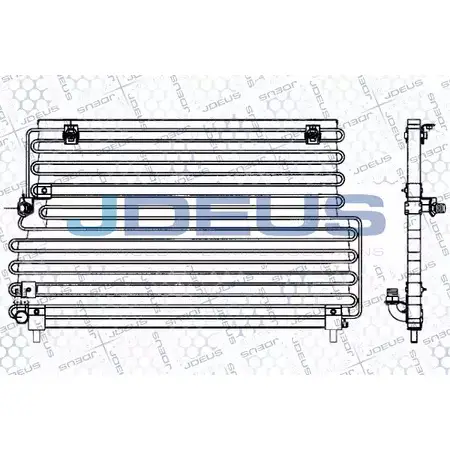 Радиатор кондиционера JDEUS SFCW 3E 1224002310 731M05 6W8RCTT