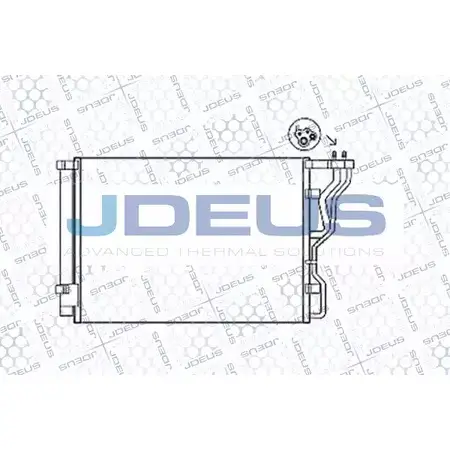 Радиатор кондиционера JDEUS 1224002666 ZPD E3 754M53 OUJDLP изображение 0