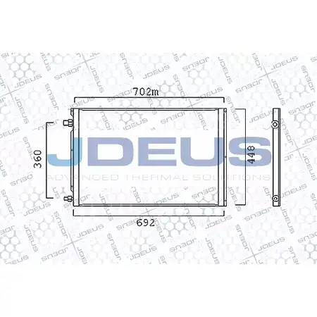 Радиатор кондиционера JDEUS 1224002840 5FEKBEM 799M10 3G4N5 GV