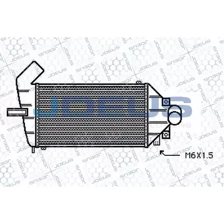 Интеркулер JDEUS 1224004182 RH LSQP SBKO64X 820M31
