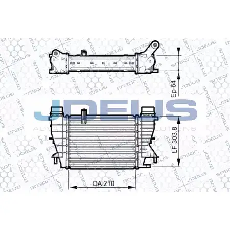 Интеркулер JDEUS K3U VIQX 1224004598 823M44 Q8NVC изображение 0