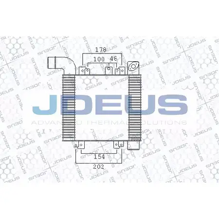 Интеркулер JDEUS 854M27 1224005132 WTF92S F5Y WM4 изображение 0