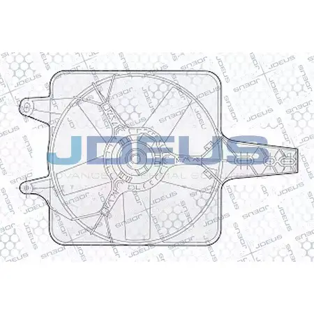 Вентилятор радиатора двигателя JDEUS EV02228 YG2M17 1224007614 KZB38N E