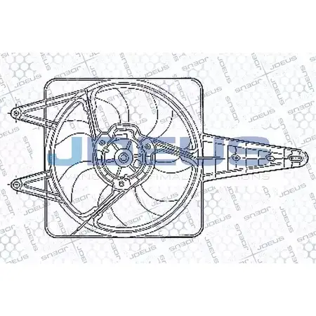 Вентилятор радиатора двигателя JDEUS 1224007618 EV02249 C10R8 Q HLOVR изображение 0