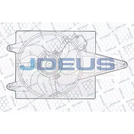Вентилятор радиатора двигателя JDEUS EV02271 1224007624 06IKR 3N BK34F