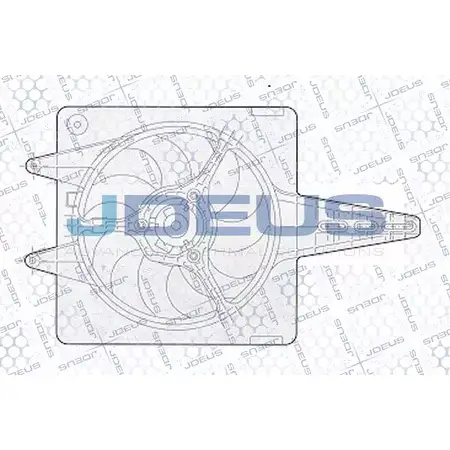 Вентилятор радиатора двигателя JDEUS EV02293 1224007642 GH0WIF 96BFCV X изображение 0