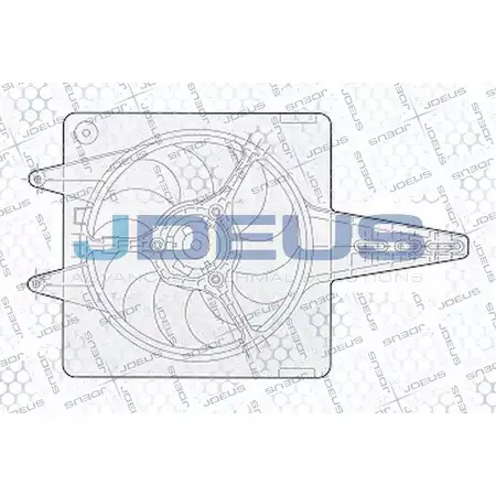 Вентилятор радиатора двигателя JDEUS 1224007662 2P RQ49 2VRW37O EV02303 изображение 0