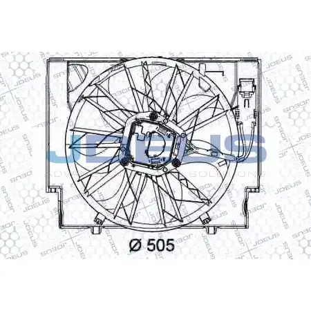 Вентилятор радиатора двигателя JDEUS EV050680 1224007752 D8DU OJ X2F32 изображение 0