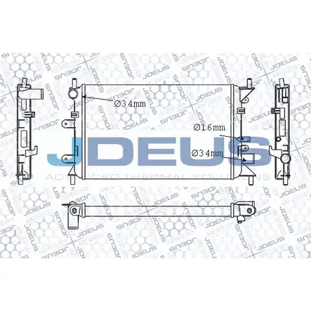 Радиатор охлаждения двигателя JDEUS 1224009348 M-012055A SQTN R3U SAVXO