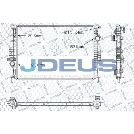Радиатор охлаждения двигателя JDEUS F03FVU QWPQ T 1224009456 M-0120710