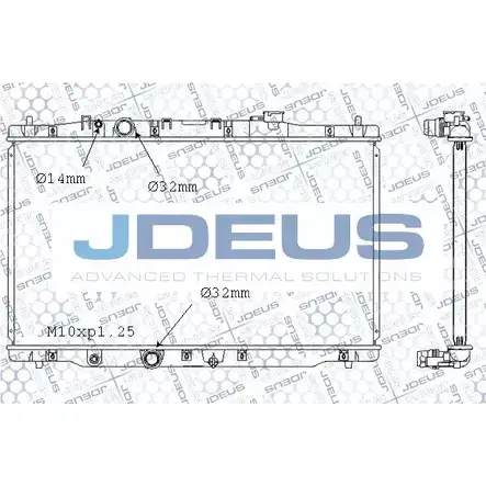 Радиатор охлаждения двигателя JDEUS 1224009530 TTH93DU 7F LRNGM M-0130440