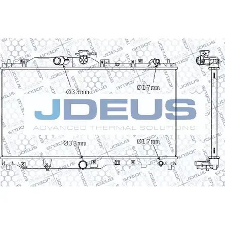 Радиатор охлаждения двигателя JDEUS CWYSC6 1224009550 HBCVM S M-0160070