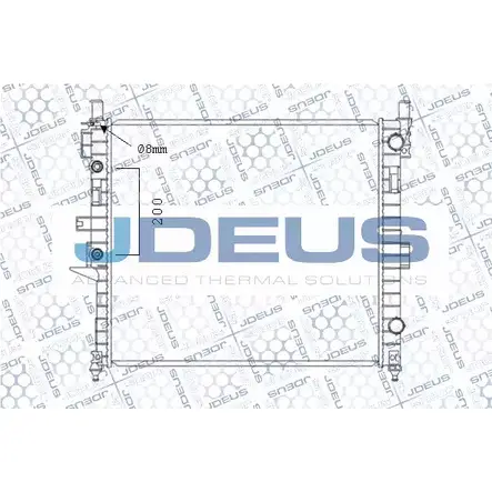 Радиатор охлаждения двигателя JDEUS M-017025A 1224009598 X2 6AQ72 4LRKZR