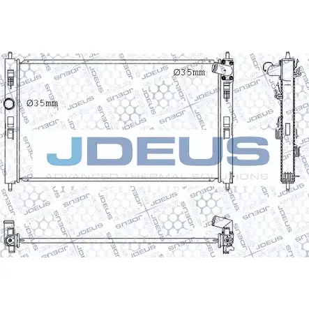Радиатор охлаждения двигателя JDEUS 1224009698 OD6K F7C C6JIRQ M-0180540