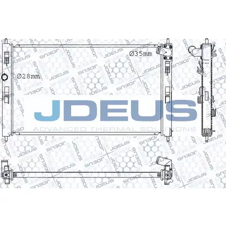 Радиатор охлаждения двигателя JDEUS QFH NBN5 1224009706 CM26A5P M-0180560