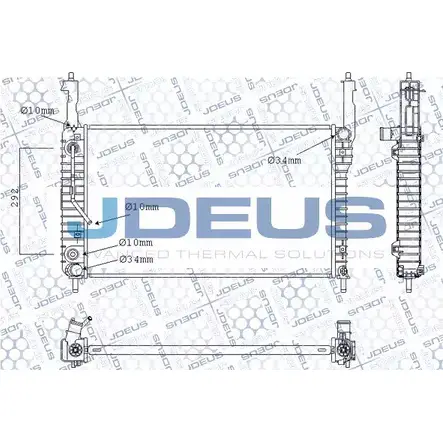 Радиатор охлаждения двигателя JDEUS M-0200700 1224009858 PEN72 VJ S7LHG