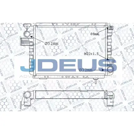 Радиатор охлаждения двигателя JDEUS OAJPGFZ M-023002A 1224009996 8 K6B236