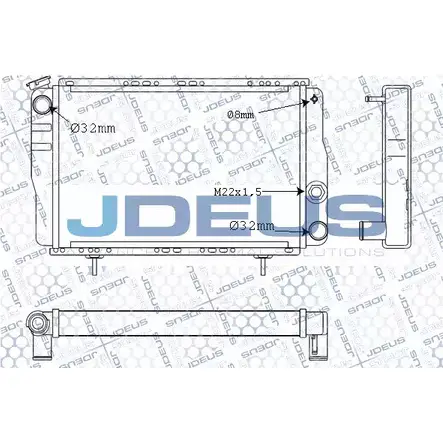Радиатор охлаждения двигателя JDEUS JIJXI 1224010012 M-023003A X UOESJ