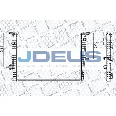 Радиатор охлаждения двигателя JDEUS DJ5E 399 M-0231010 1224010072 HQWURH изображение 0