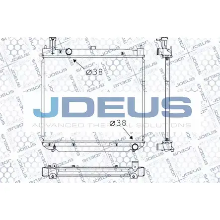 Радиатор охлаждения двигателя JDEUS M-028102A CV6XKLQ 2N740V 7 1224010288