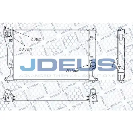 Радиатор охлаждения двигателя JDEUS NIHS I8E JOFYK M-0281080 1224010326