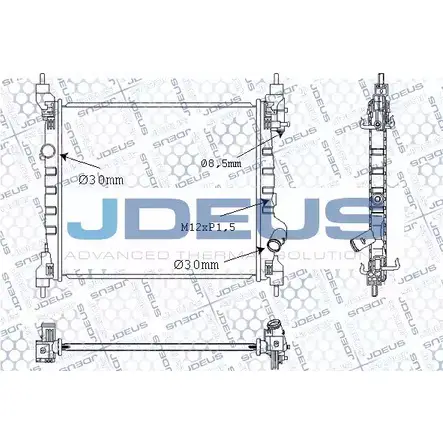 Радиатор охлаждения двигателя JDEUS 1224010562 WV0R7 M-0560140 LYH 6Q