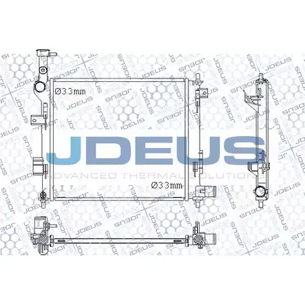 Радиатор охлаждения двигателя JDEUS M-0650250 SK8WN BT NYY 1224010804