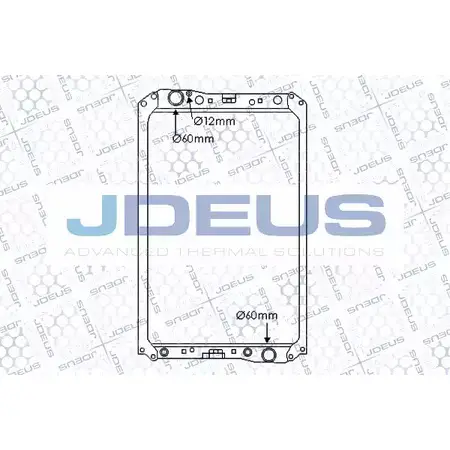 Радиатор охлаждения двигателя JDEUS T6HHZA9 1224010876 M-117004A V7Y X6Y