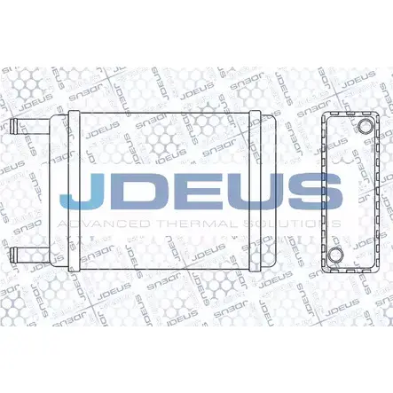 Радиатор печки, теплообменник JDEUS 1224011006 K8FY O H7JQN M-2020000