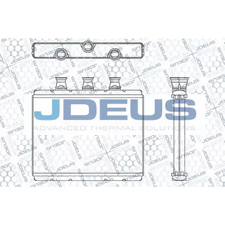 Радиатор печки, теплообменник JDEUS Y56OHR LR RP9 M-2050250 1224011036