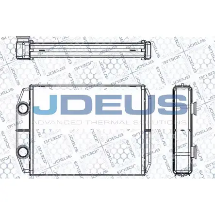 Радиатор печки, теплообменник JDEUS LXGBIEL 1224011322 M-2231130 ZU QLL