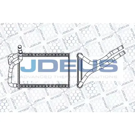 Радиатор печки, теплообменник JDEUS 1224011432 KQGY15H M-2650190 YL2L0 8