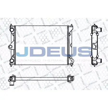 Радиатор охлаждения двигателя JDEUS 7EB1UV W RA0300171 1224021410 X1LF5W