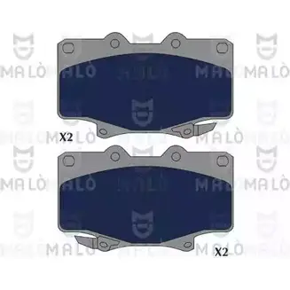 Тормозные колодки дисковые, комплект MALO 1224790772 1051208 HT 4E1F изображение 0