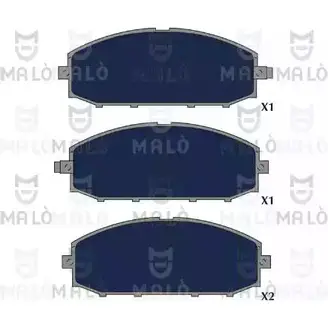 Тормозные колодки дисковые, комплект MALO 1224790840 D AP2T 1051221 изображение 0