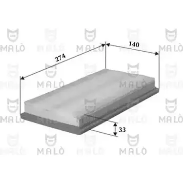 Воздушный фильтр MALO BYOI ZG 1224828118 1500057 изображение 0