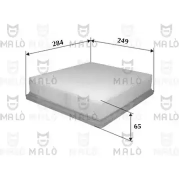 Воздушный фильтр MALO 1500081 K9A 5AV7 1224828490