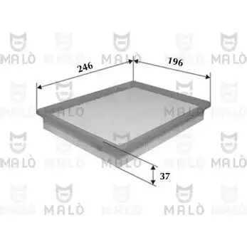 Воздушный фильтр MALO 1500098 V5 BY4E8 1224828854