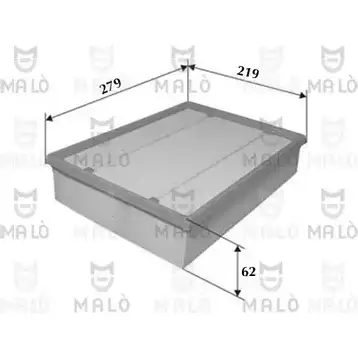 Воздушный фильтр MALO 1500145 NJ 5IK 1224829500