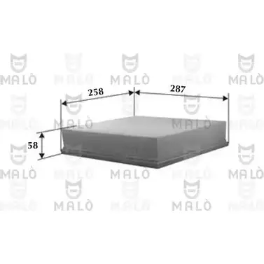 Воздушный фильтр MALO 1224832308 N 5XR7L 1500326