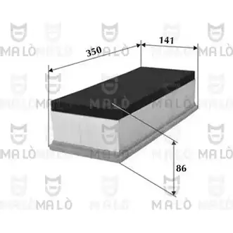 Воздушный фильтр MALO 1500566 I2 Z1TI 1224835216