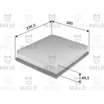 Воздушный фильтр MALO 1224835400 U5P 70F 1500602